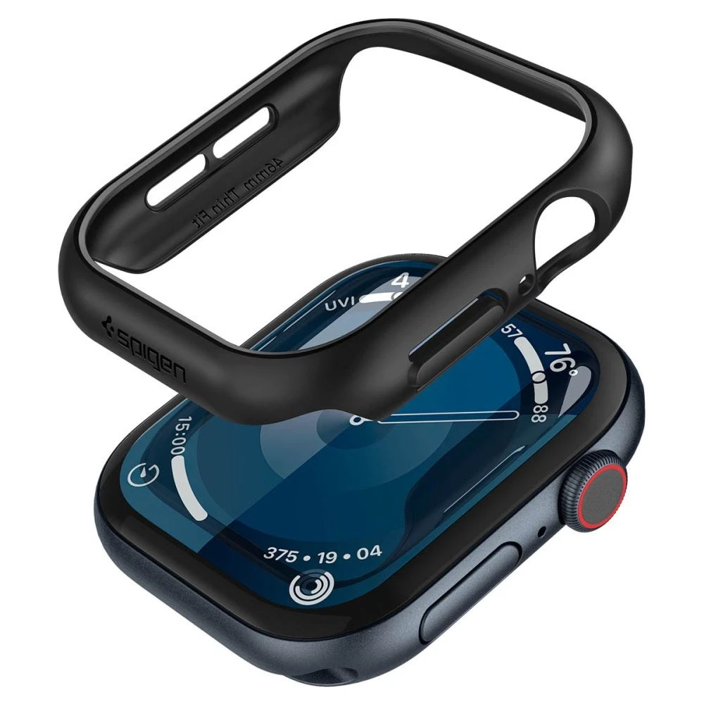 Spigen Thin Fit, juodos spalvos – Apple Watch 11/10 42mm