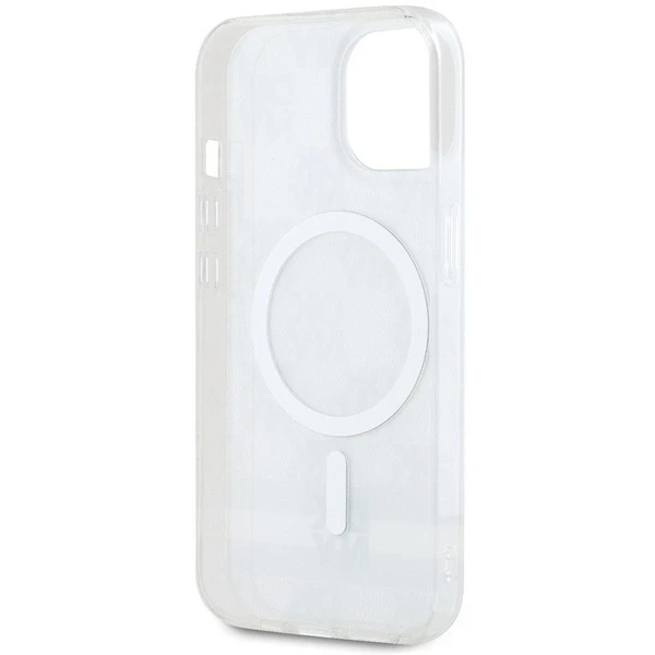 DKNY DKHMP14SHCPTSE Apple iPhone 14 15 13 6.1 inch beige kietas dėklas IML Checkered Mono Pattern & Printed