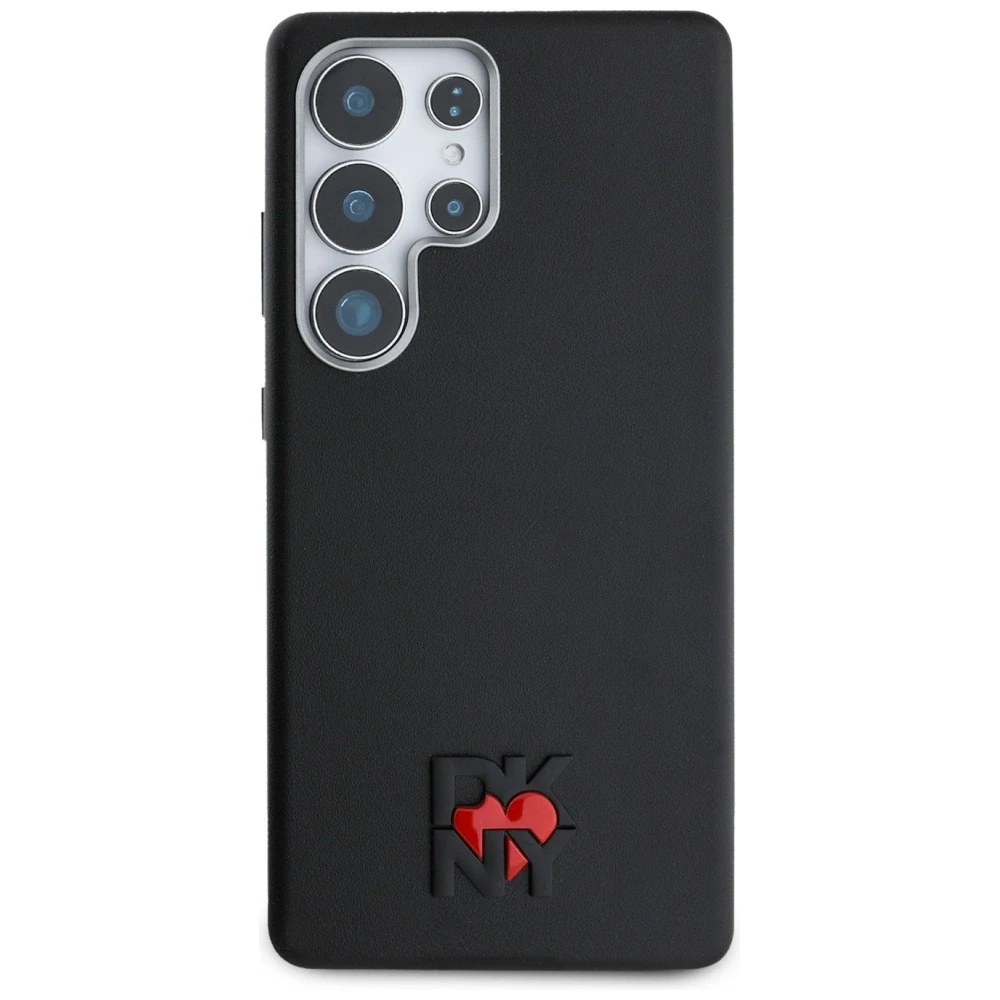 Dėklas DKNY Leather Heart of NY for Samsung Galaxy S25 Ultra juodos spalvos