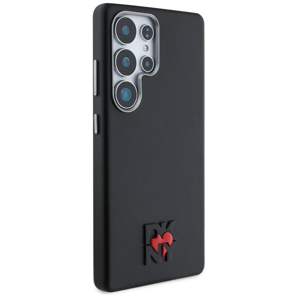 Dėklas DKNY Leather Heart of NY for Samsung Galaxy S25 Ultra juodos spalvos