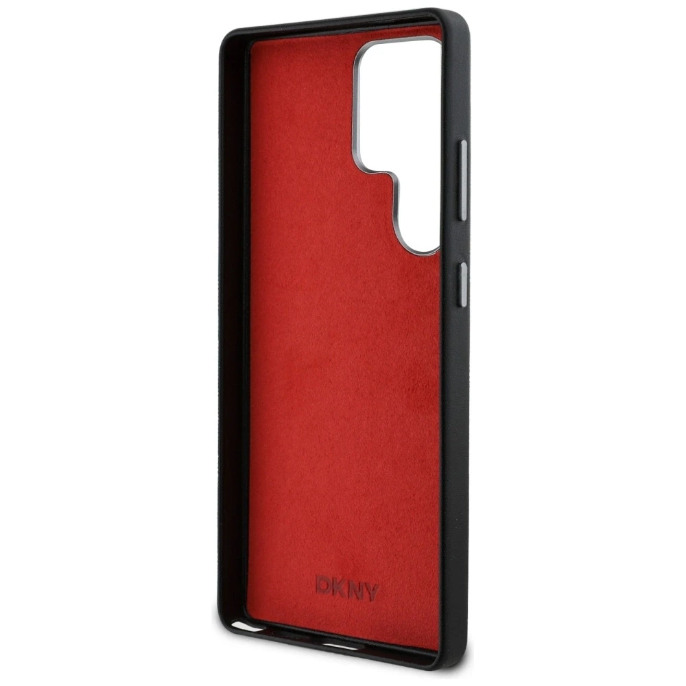 Dėklas DKNY Leather Heart of NY for Samsung Galaxy S25 Ultra juodos spalvos