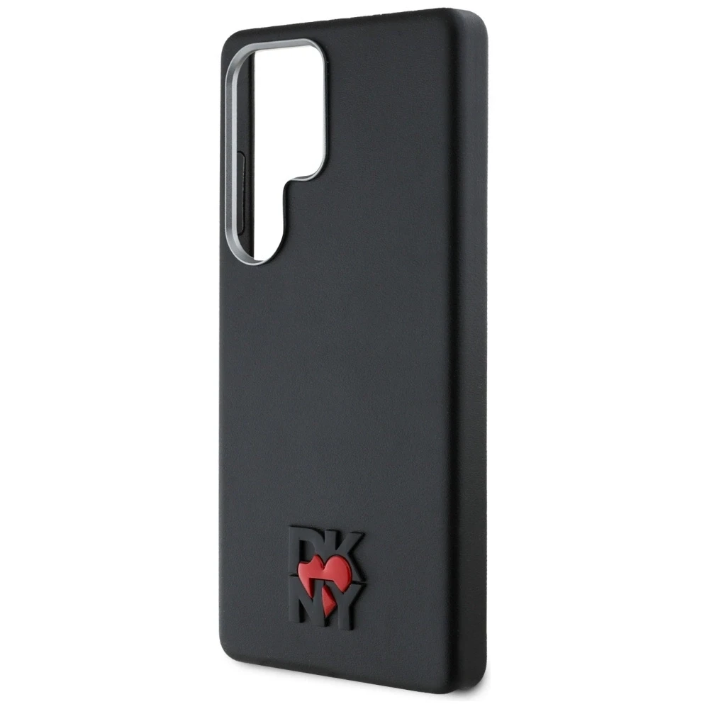 Dėklas DKNY Leather Heart of NY for Samsung Galaxy S25 Ultra juodos spalvos