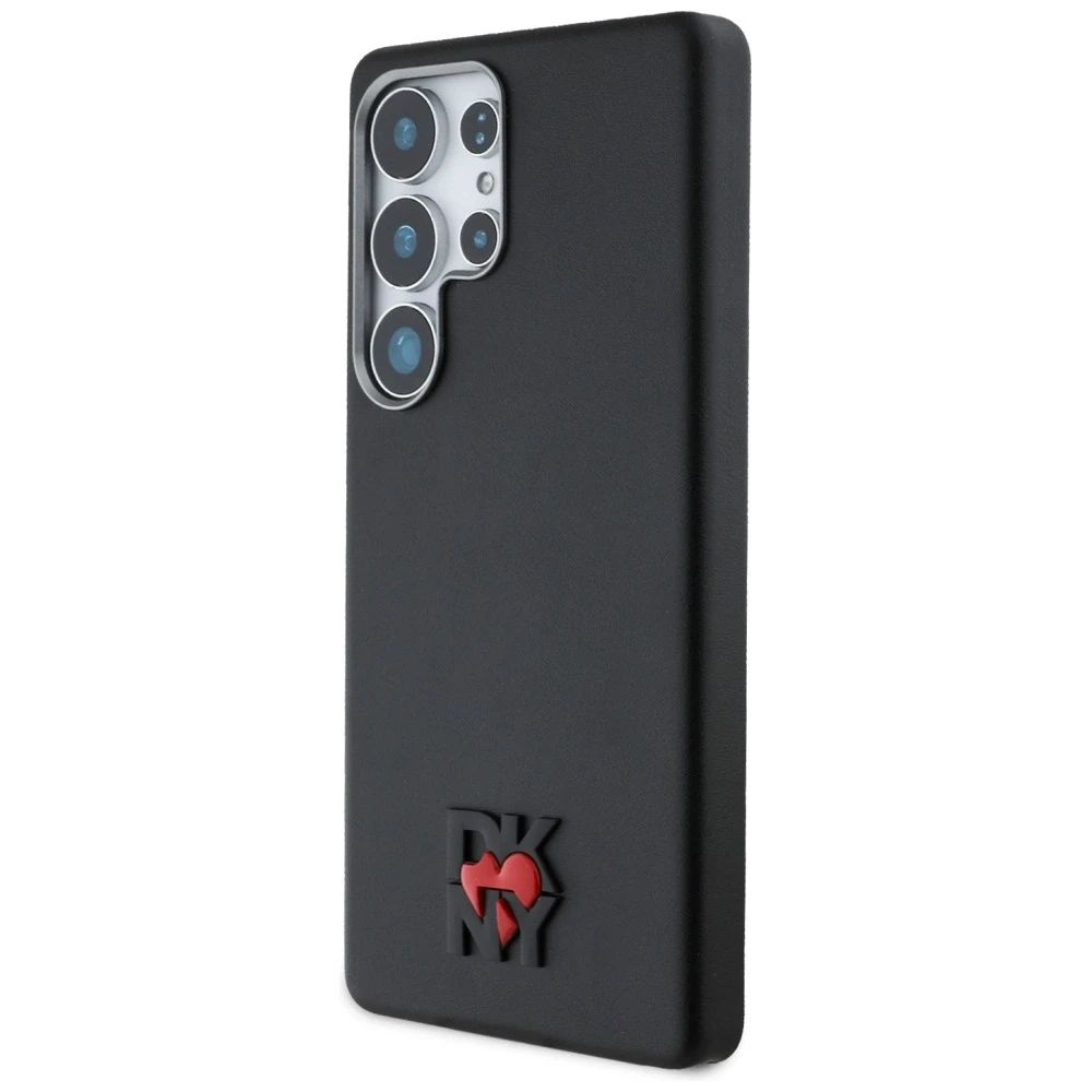 Dėklas DKNY Leather Heart of NY for Samsung Galaxy S25 Ultra juodos spalvos