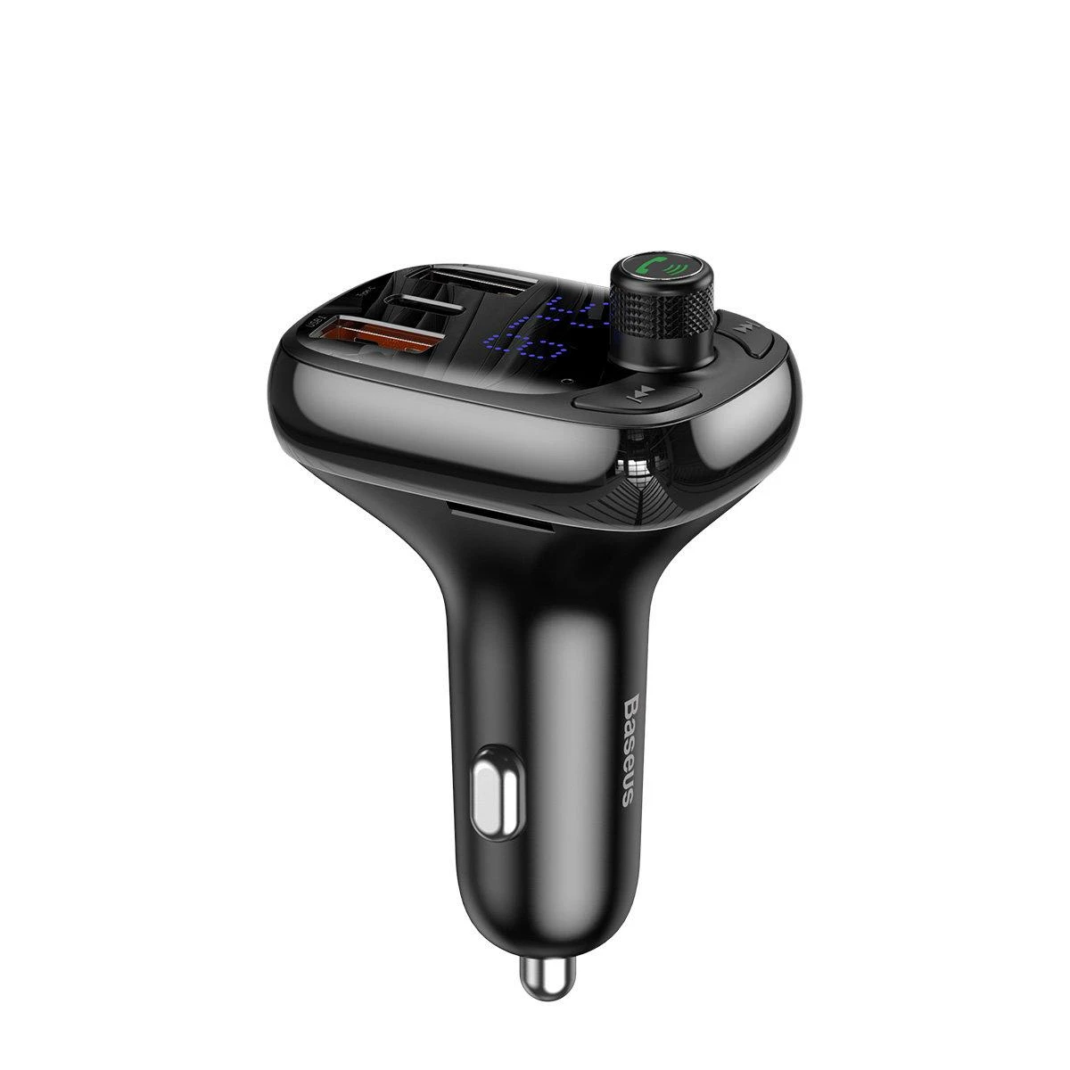 Automobilinis Bluetooth MP3 grotuvas Baseus T Shaped S-13 Juodas OS