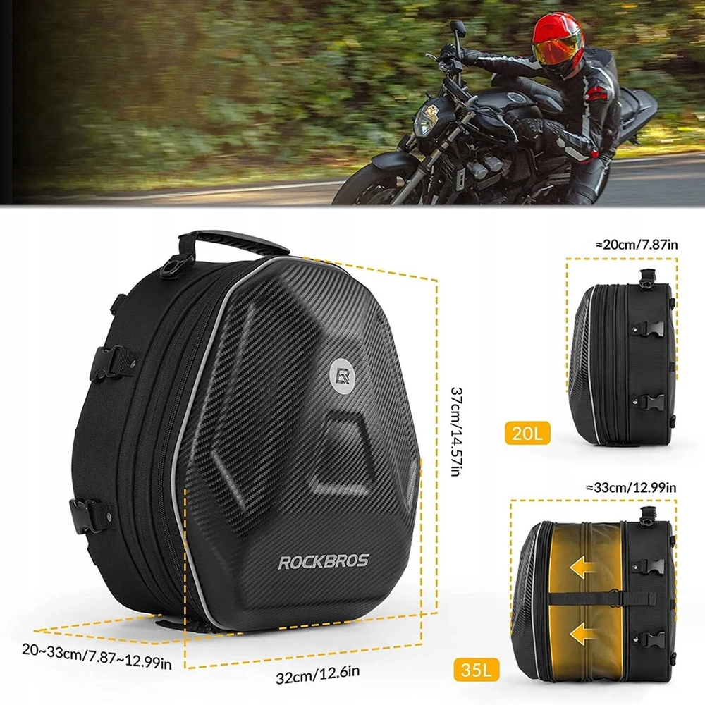 Rockbros 30140026001 motorcycle tank bag 35 l – juodas