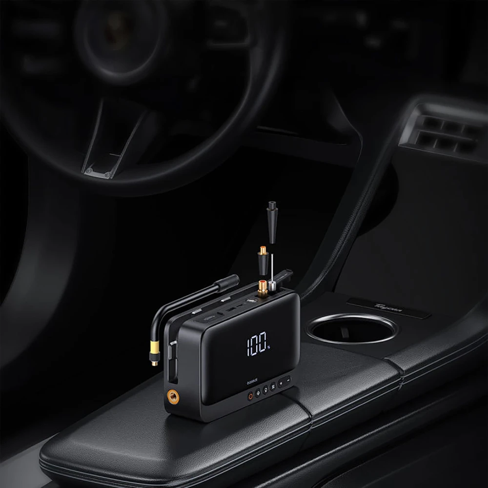 Drėkintuvas Powerbank/Car Jump Starter Baseus Super Energy, 600A (juoda)
