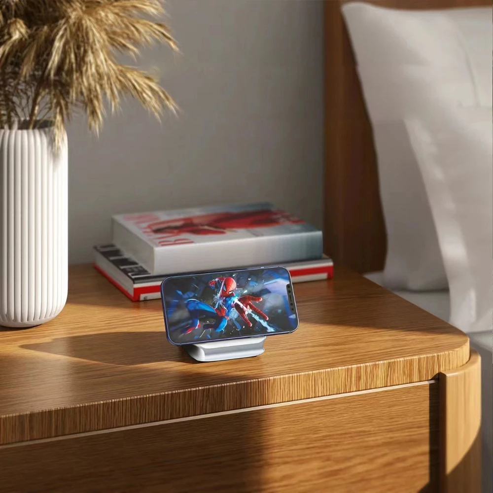 Įkroviklis indukcinė 3w1 Dudao A11N 15W - balta + kabelis USB-C / USB-C