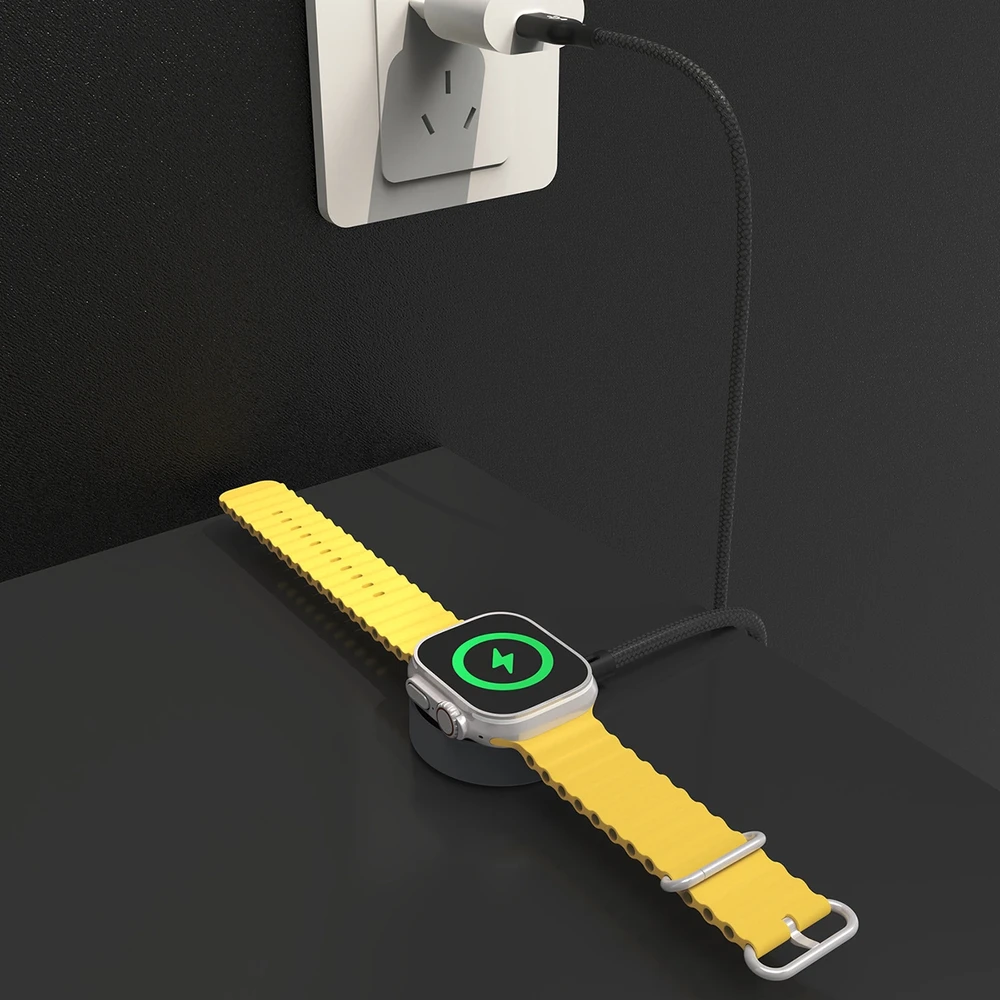 Dudao A12C belaidis įkroviklis skirtas Apple Watch 1.2m – juodos spalvos