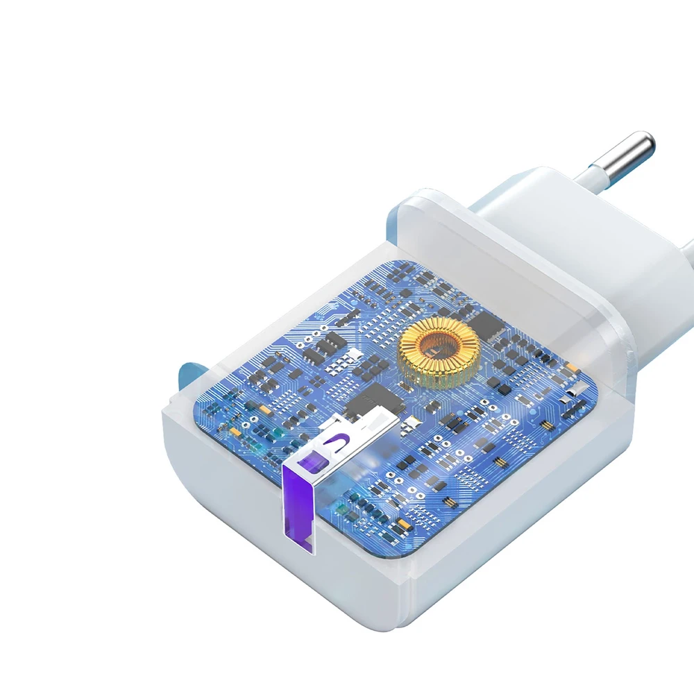 Dudao A20EU USB-A 18W network įkroviklis – baltos spalvos
