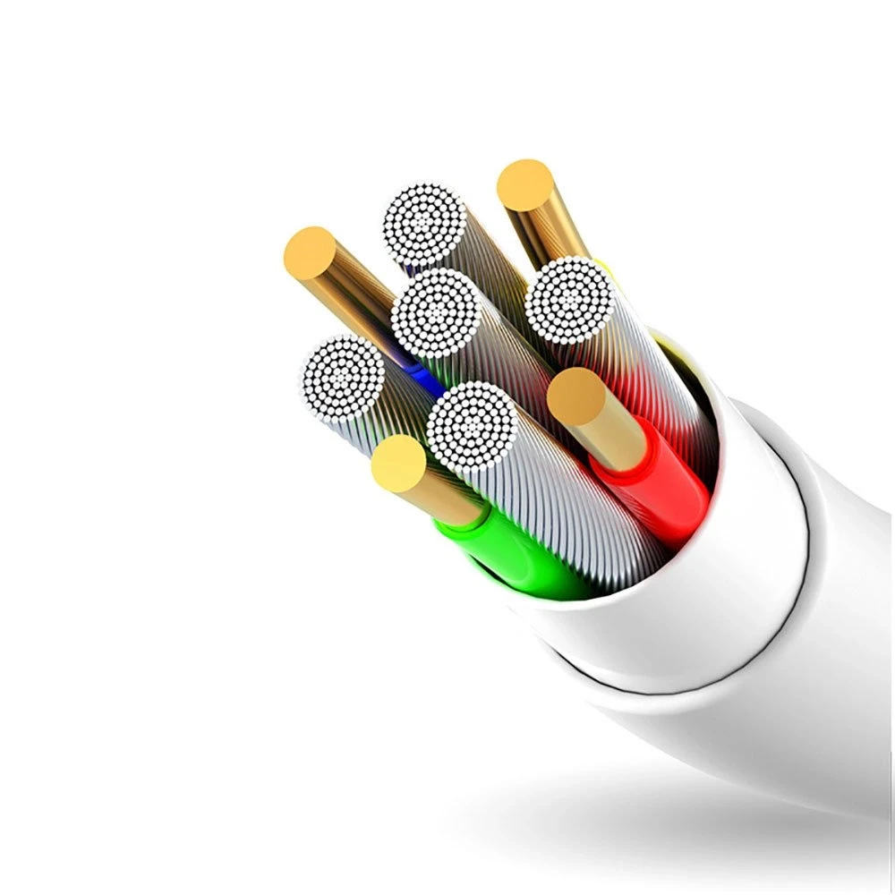 USB prie žaibo kabelis Dudao L1L 3A 1m (baltas)
