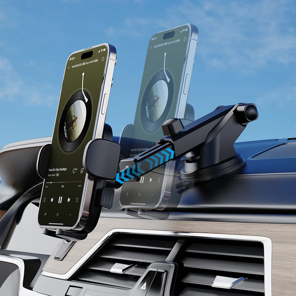 Dudao F2N smartphone holder for 360° air vent – juodos spalvos