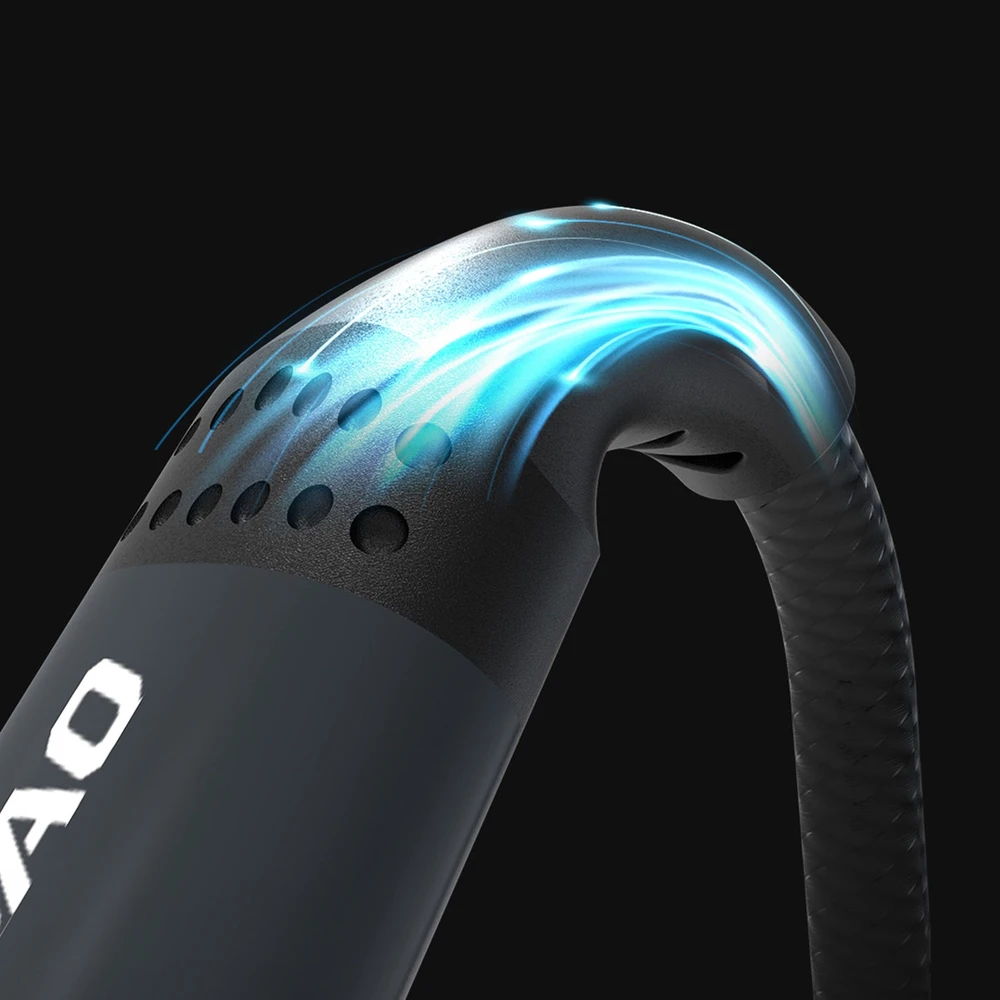 Dudao L3E 3 in 1 60W MicroUSB USB-C Lightning kabelis 1.2m – juodos spalvos