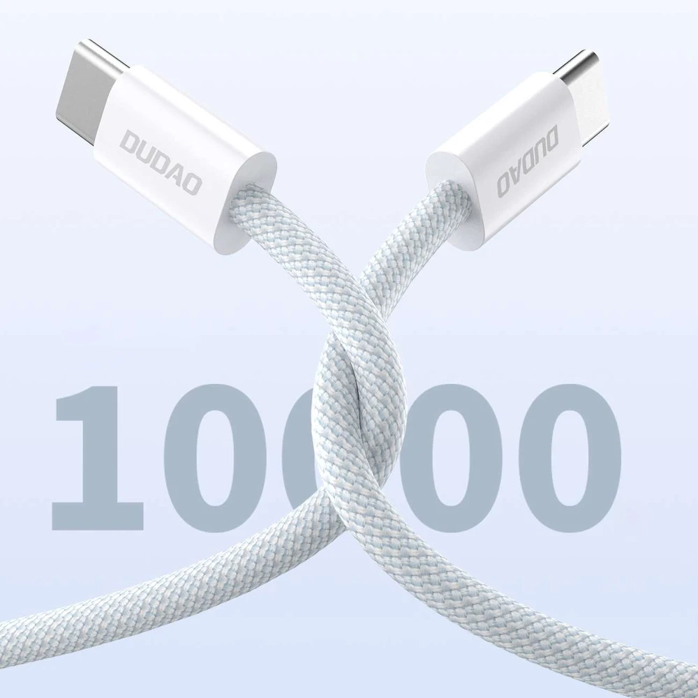 Dudao L6C USB-C – USB-C PD kabelis 30W 1m – light mėlynos spalvos