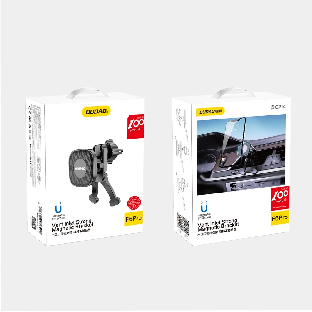 Dudao magnetinis automobilinis telefono laikiklis oro grotelėms (F6Pro)