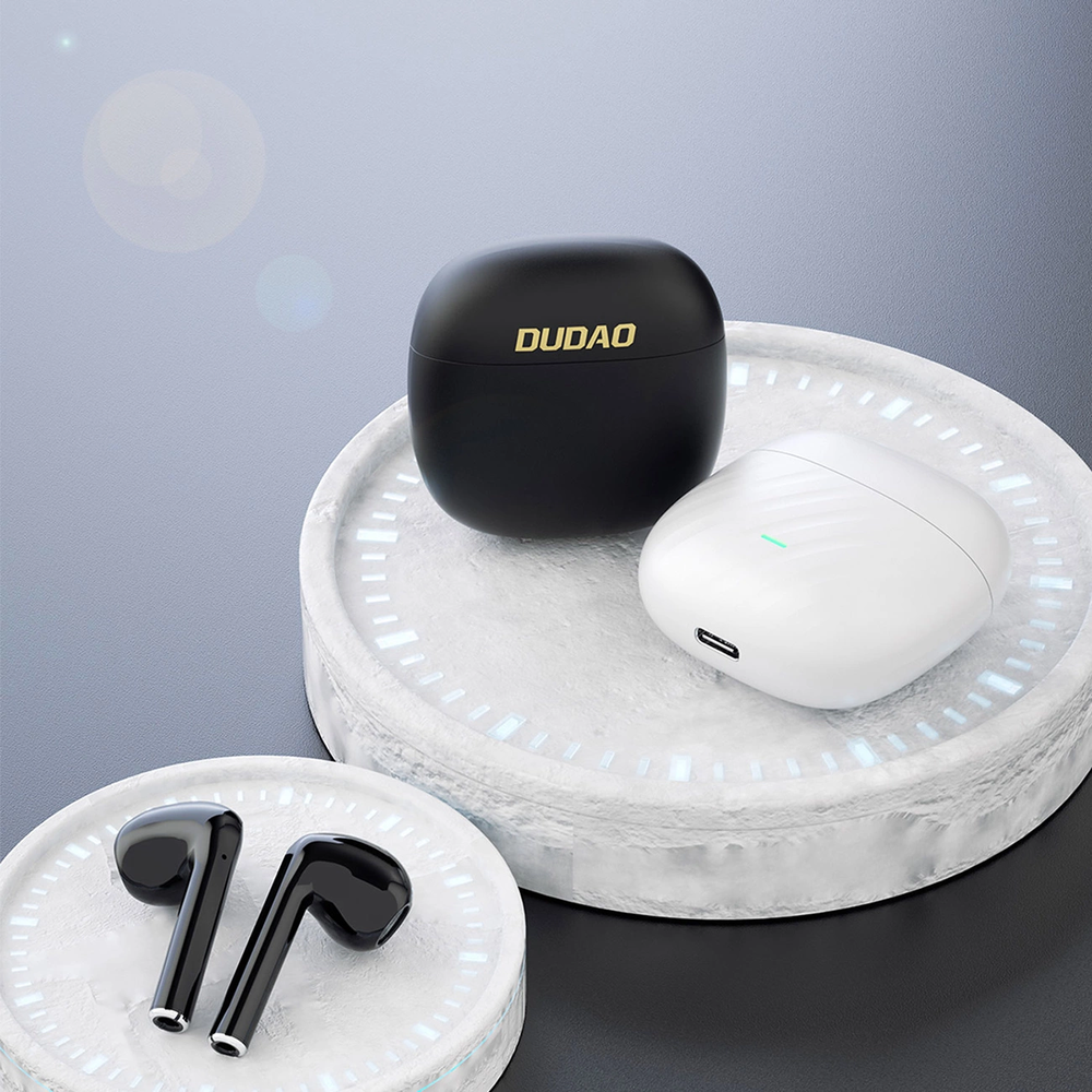 Dudao U14+ belaidės į ausis įkišamos TWS Bluetooth 5.3 ausinės - juodos spalvos
