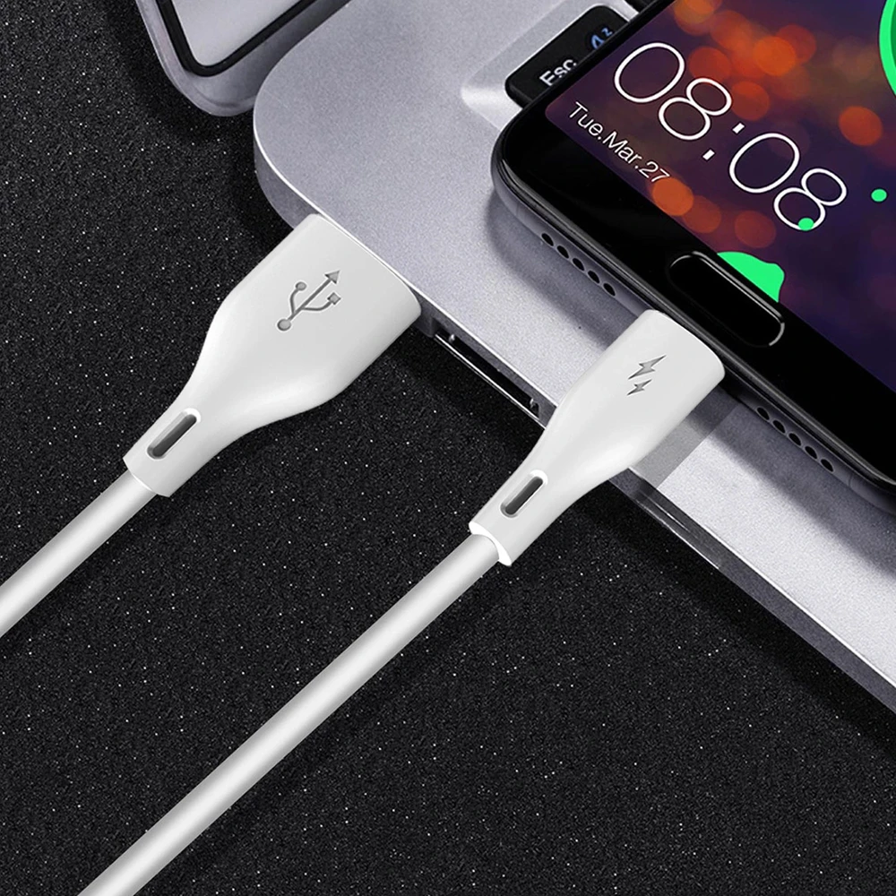 USB kabelis Dudao (L2) lightning 1m (5A) baltas