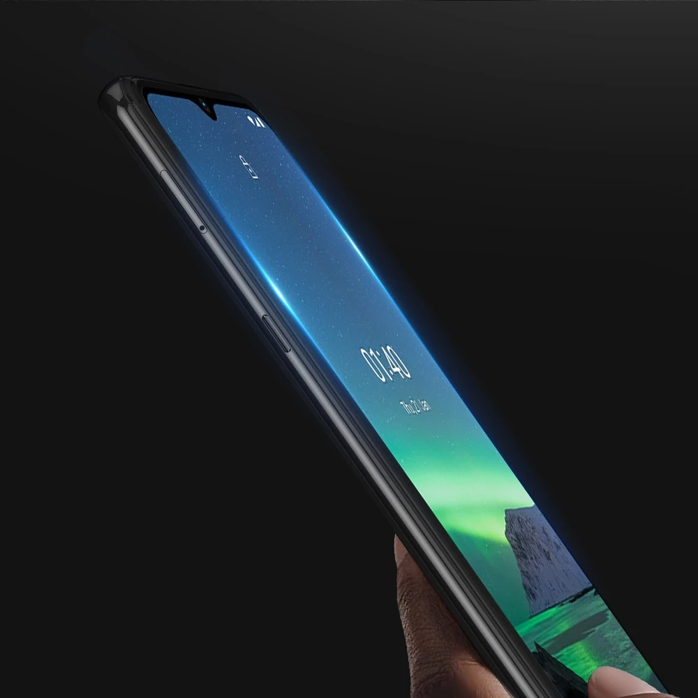 Dux Ducis 10D Apsauginis stiklas Tough ekrano apsauga, pilnai padengta rėmeliu, skirta Nokia 1.4 skaidrus (tinka dėklui)