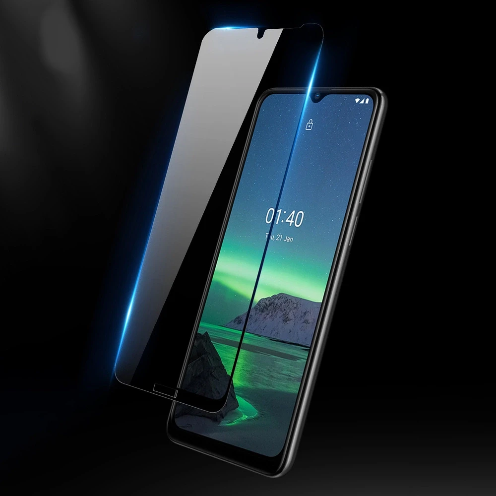 Dux Ducis 10D Apsauginis stiklas Tough ekrano apsauga, pilnai padengta rėmeliu, skirta Nokia 1.4 skaidrus (tinka dėklui)