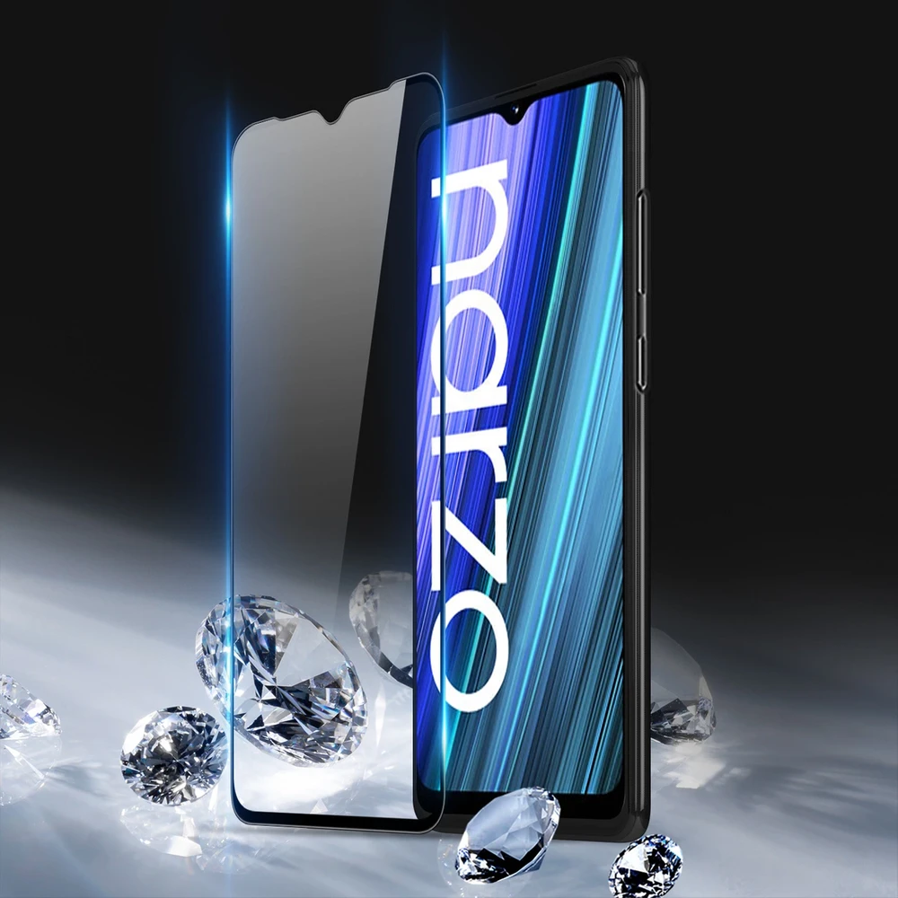 Dux Ducis 9D Apsauginis stiklas 9H Full Screen Apsauginis stiklas with Realme Narzo 50A frame juodas (case friendly)