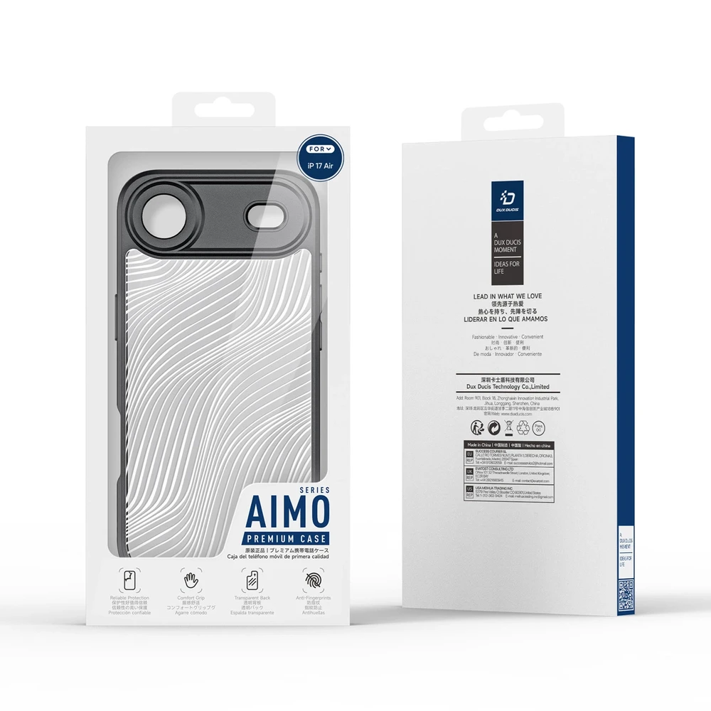 Dux Ducis Aimo dėklas skirtas Apple iPhone 17 Air – juodos spalvos