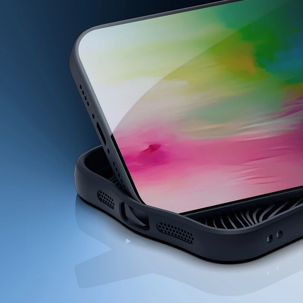 Dux Ducis Aimo Mag MagSafe su stoveliu Apple iPhone 16 Pro - dėklas telefonui juodos spalvos