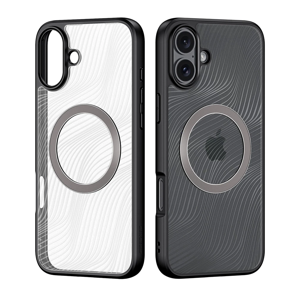 Dux Ducis dėklas AIMO MAG compatible su MagSafe skirtas Apple iPhone 16 juodos spalvos