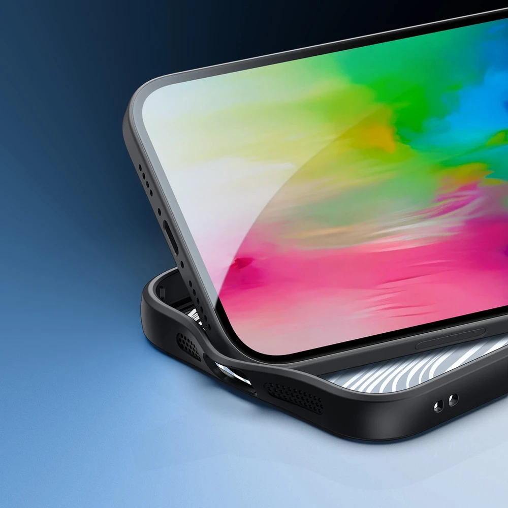 Dux Ducis Aimo Mag MagSafe su stoveliu Apple iPhone 16 - dėklas telefonui juodos spalvos