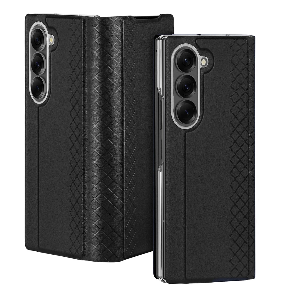 Dėklas Dux Ducis Brill na Samsung Galaxy Z Fold7 su zamknięciem magnetycznym - juodos spalvos