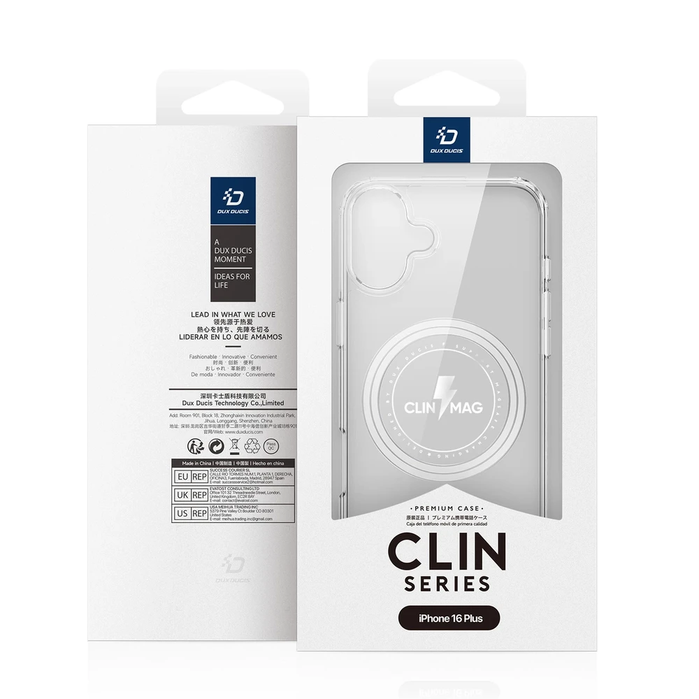 Dux Ducis Clin Mag MagSafe Apple iPhone 16 Plus - dėklas telefonui skaidrus