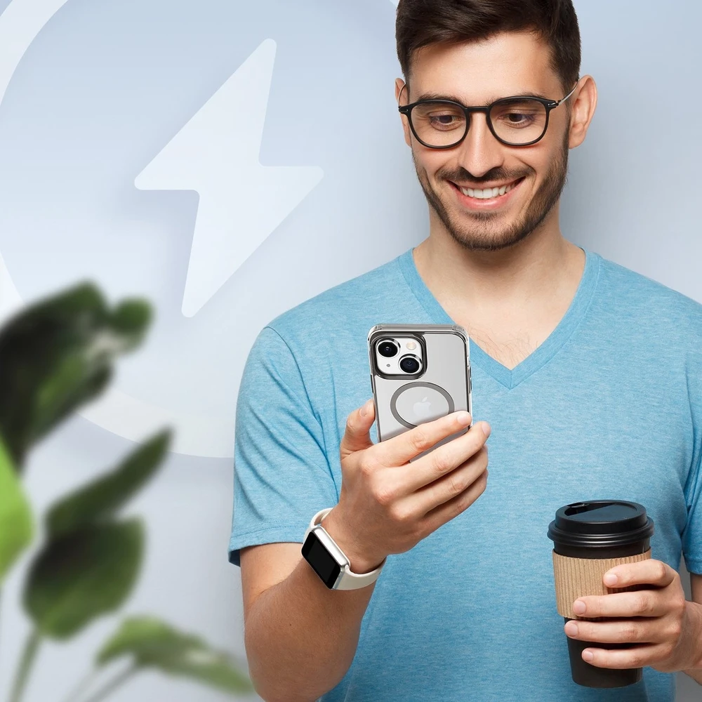 Dux Ducis Clin2 dėklas skirtas iPhone 14 Plus, pilkas