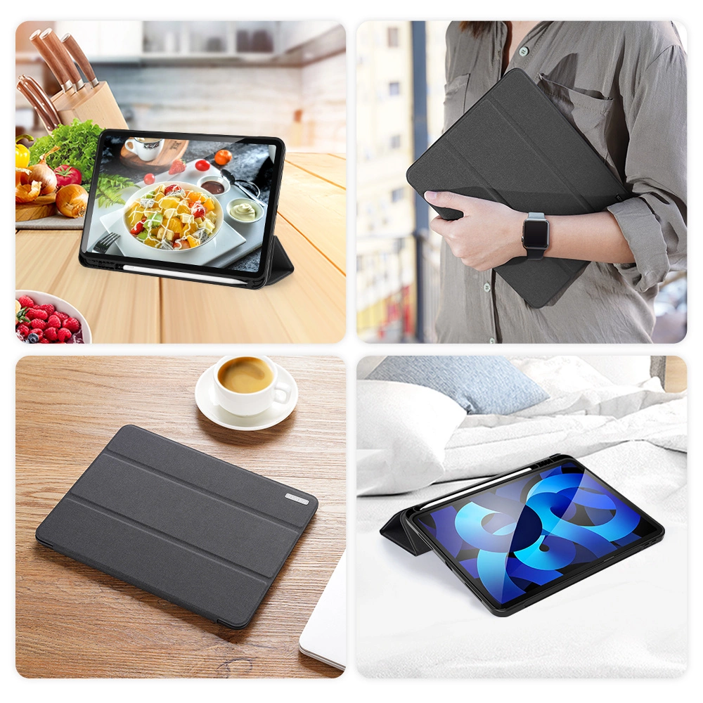 Dėklas Dux Ducis Domo Apple iPad Air 4/5/6/7/M4 2020/2022/2024/2025/2026 10.9/11 juodas