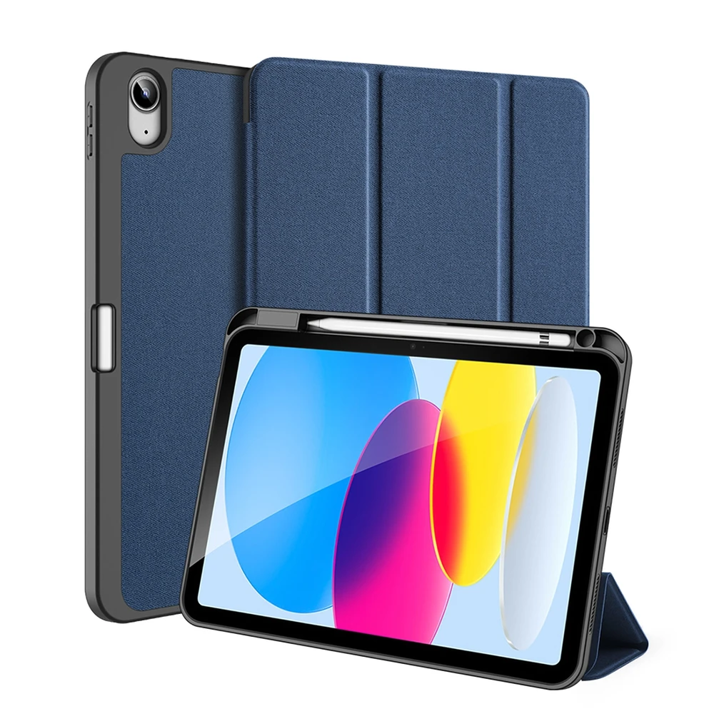 Dėklas Dux Ducis Domo Apple iPad 10.9 2022 tamsiai mėlynas