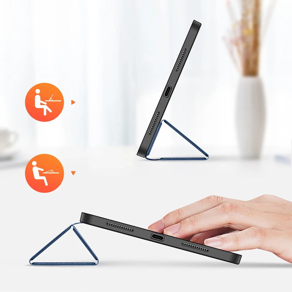 Dėklas Dux Ducis Domo Apple iPad 10.9 2022 tamsiai mėlynas
