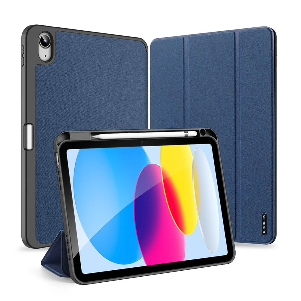 Dėklas Dux Ducis Domo Apple iPad 10.9 2022 tamsiai mėlynas