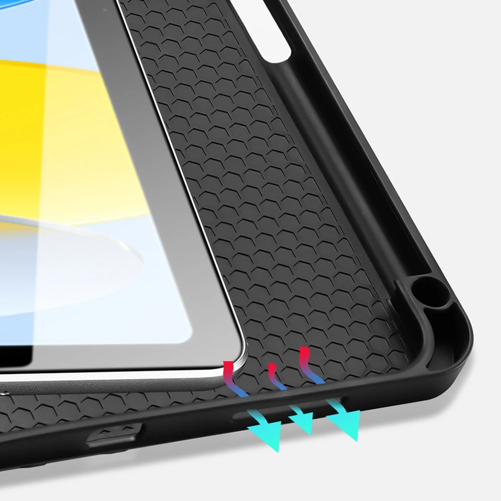 Dėklas Dux Ducis Domo Apple iPad 10.9 2022/iPad 11 2025 juodas