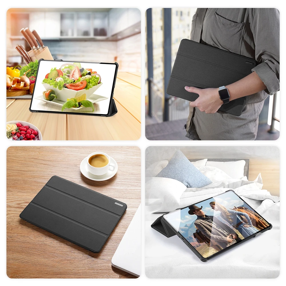Dux Ducis Domo Huawei MatePad Pro 11'' (2022) smart cover stand dėklas planšetiniam kompiuteriui juodos spalvos