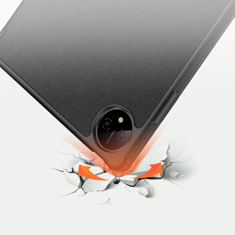 Dux Ducis Domo Huawei MatePad Pro 11'' (2022) smart cover stand dėklas planšetiniam kompiuteriui juodos spalvos