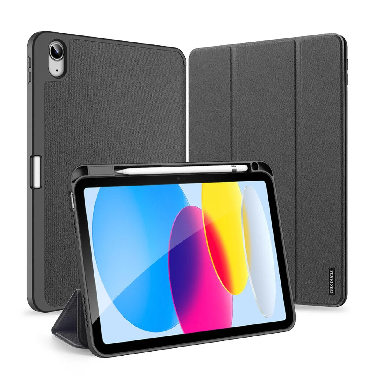Dėklas Dux Ducis Domo Apple iPad 10.9 2022/iPad 11 2025 juodas