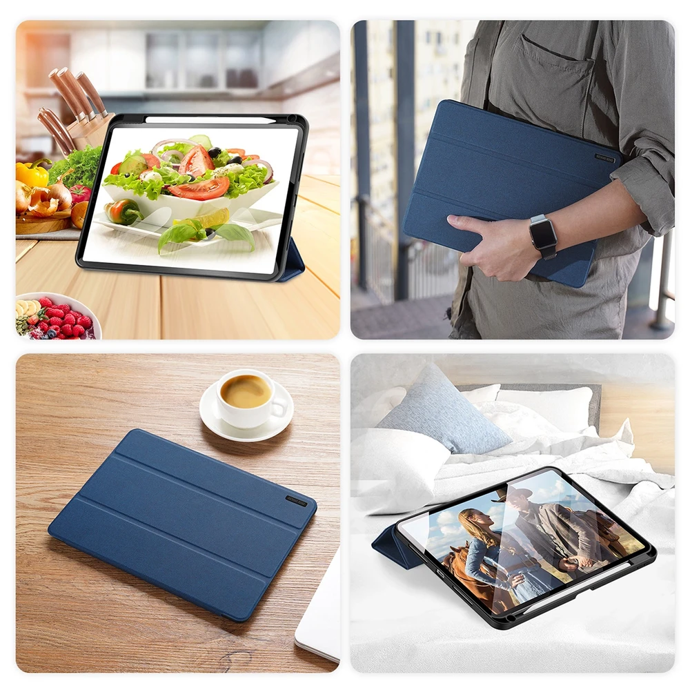 Dux Ducis Domo with flap and smart sleep for Xiaomi Pad 6 / 6 Pro – dėklas planšetiniam kompiuteriui mėlynos spalvos