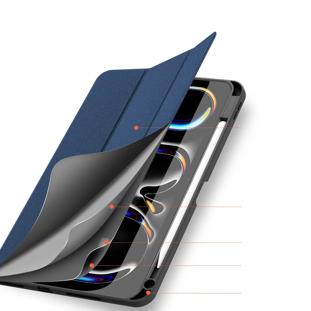 Dux Ducis Domo with flap and smart sleep for Xiaomi Pad 6 / 6 Pro – dėklas planšetiniam kompiuteriui mėlynos spalvos