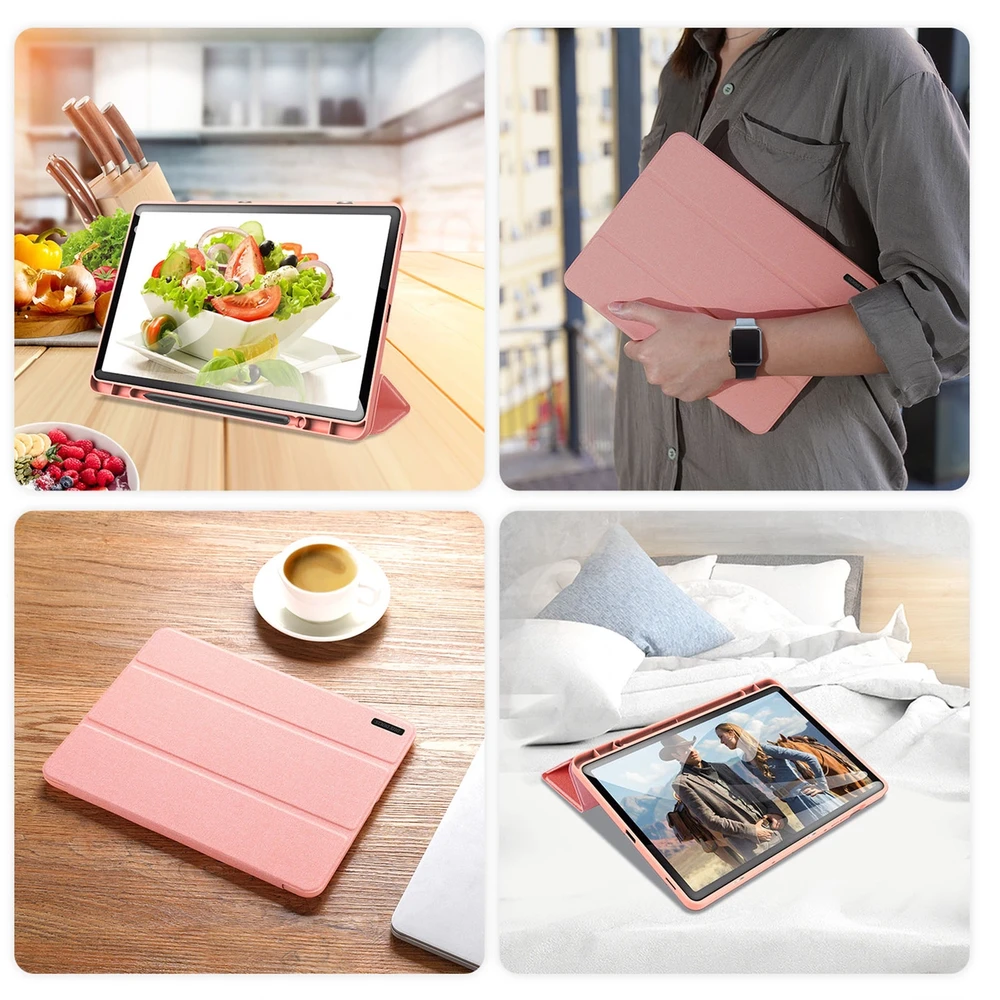 Dėklas Dux Ducis Domo Samsung X610/X616 Tab S9 FE Plus rožinis