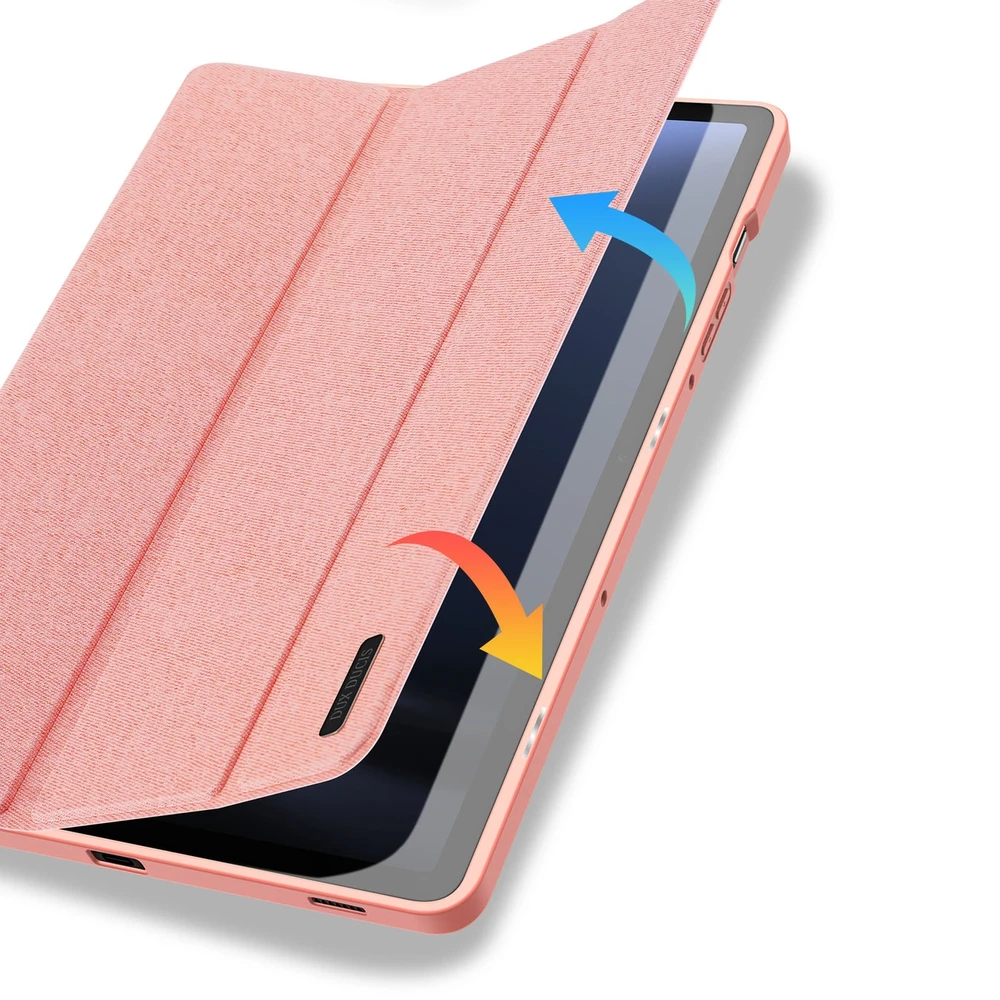 Dėklas Dux Ducis Domo Samsung X610/X616 Tab S9 FE Plus rožinis