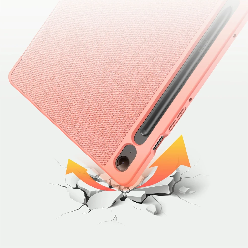 Dėklas Dux Ducis Domo Samsung X610/X616 Tab S9 FE Plus rožinis