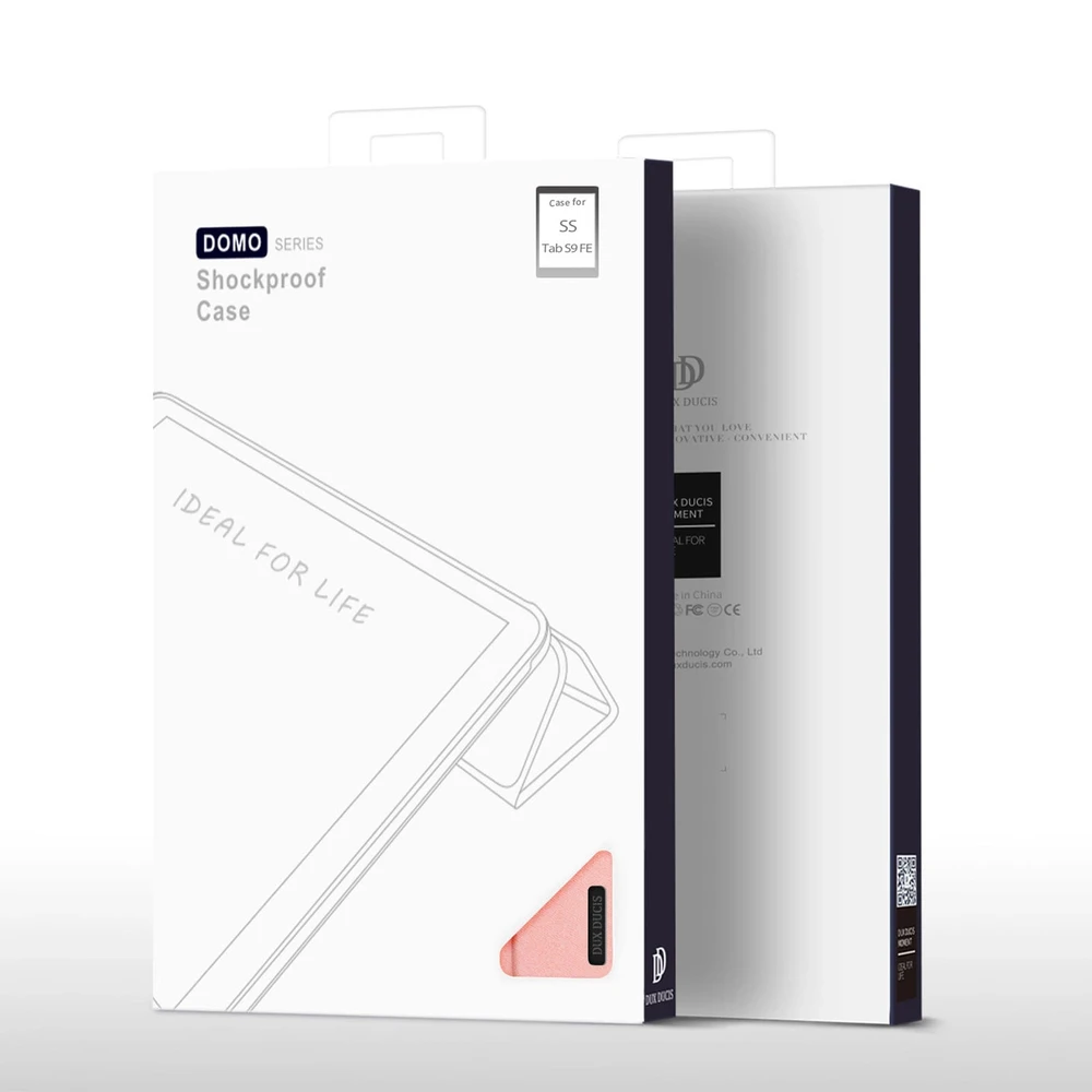 Dėklas Dux Ducis Domo Samsung X610/X616 Tab S9 FE Plus rožinis