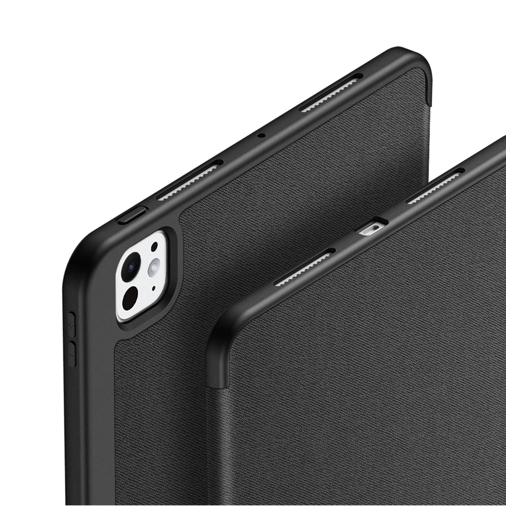 DUX DUCIS dėklas DOMO sulenkiamas su pieštuko laikikliu skirtas Apple iPad Pro 11 (2024) juodos spalvos