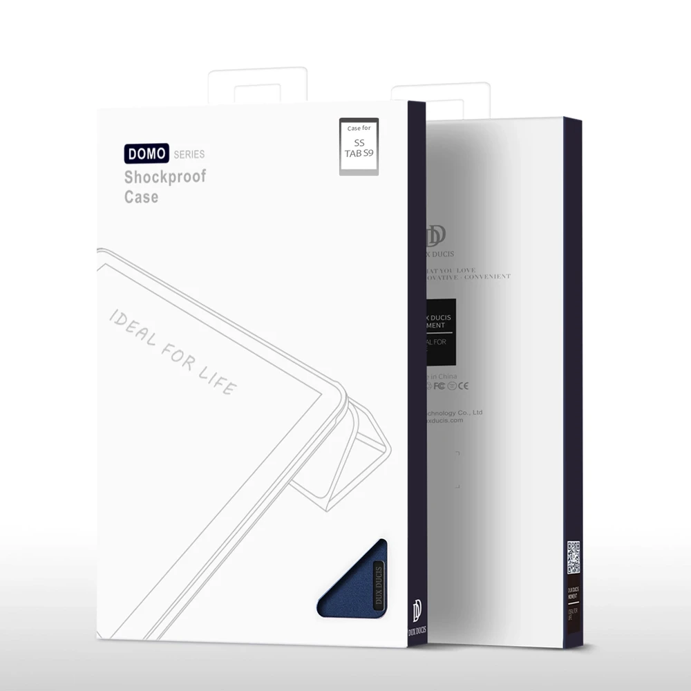 Dėklas Dux Ducis Domo Samsung X400/X406 Tab S10 Lite/X520/X526 Tab S10 FE/X510/X516 Tab S9 FEE tamsiai mėlynas