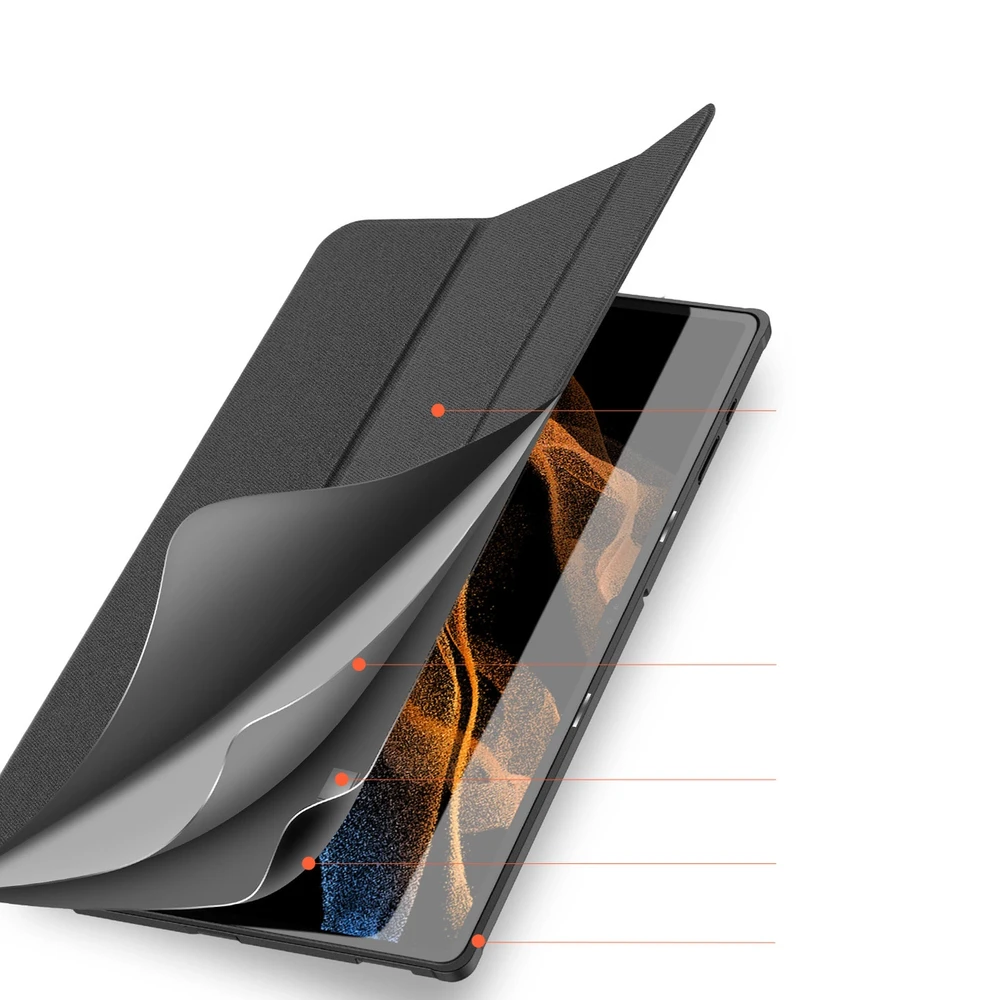 Dėklas Dux Ducis Domo Samsung X920 Tab S10 Ultra juodas