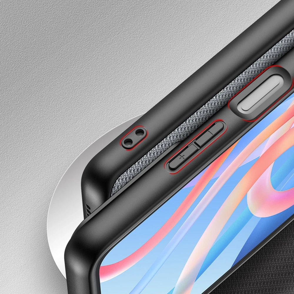 Dux Ducis Fino covered with nylon material Poco M4 Pro 5G dėklas telefonui mėlynos spalvos