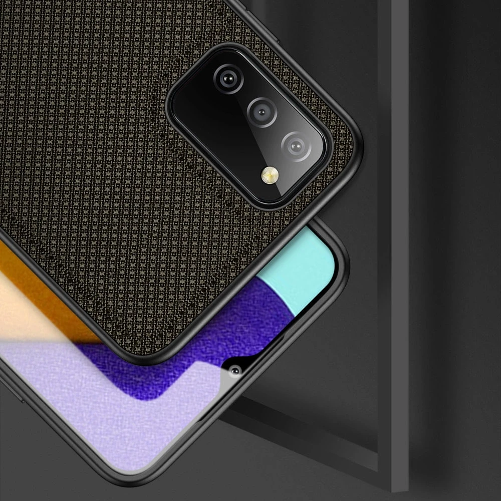 Dux Ducis Fino dėklas skirtas Samsung A037 A03s, chaki spalvos