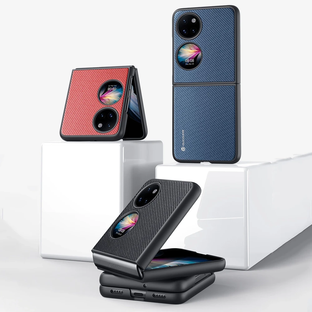 Dux Ducis Fino dėklas skirtas Huawei P50 Pocket, juodas